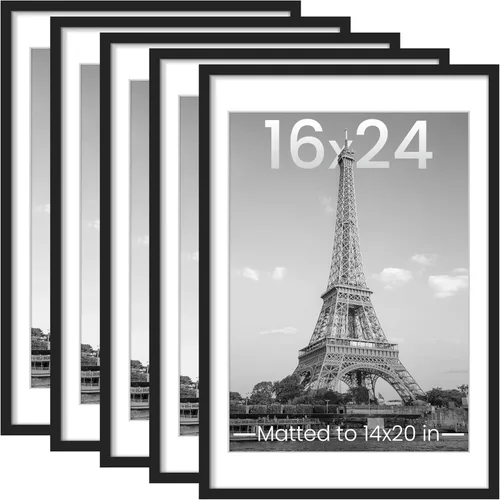 Miniatura 32 de upsimples - Portarretratos de 11 x 14 para galería de fotografías. Marcos para fotos de 8 x 10 pulgadas con paspartú o de 11 x 14 pulgadas sin Dorado