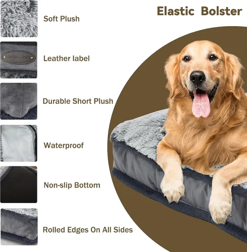 Miniatura 3 de Cama para perros medianos y pequeños, cama de lujo para perros de felpa, cómoda almohadilla para perrera, tapete para dormir para mascotas