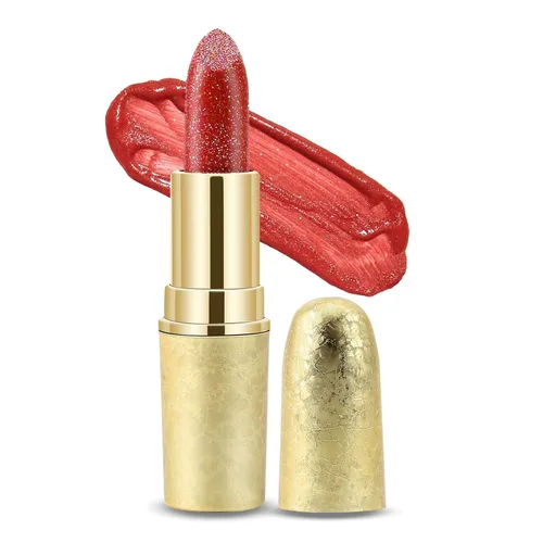 Miniatura 12 de Boobeen Bálsamo labial hidratante con purpurina para labios brillante, color de labios antiadherente, fórmula altamente pigmentada que da acabado