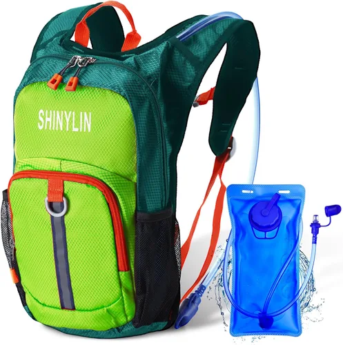 Miniatura 10 de Shinylin Mochila de Hidratación para Niños con Vejiga de Agua de 1.5L Mochila de Senderismo Ligera para Niños o Niñas Niños Ciclismo Escalada Correr