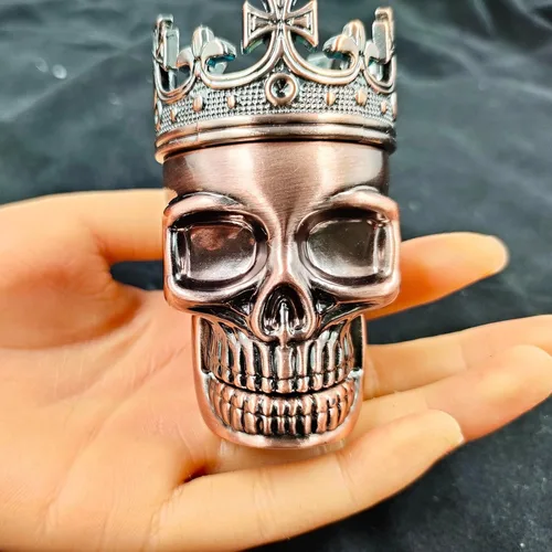 Miniatura 3 de Molinillo triturador de calavera de 1.8 pulgadas (Negro Cobre)