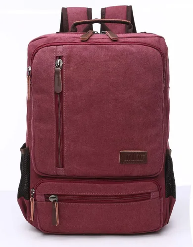 Miniatura 7 de Mochila de lona vintage, mochila resistente para senderismo y campamento, mochila casual para hombres y mujeres, se adapta a portátiles de 15.6 Café