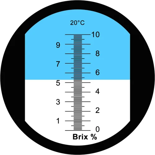 Miniatura 4 de 0-10% Brix Refractómetro con ATC Soluciones de contenido de azúcar de baja concentración Precisión 0.1% Líquido de corte de savia de arce CNC
