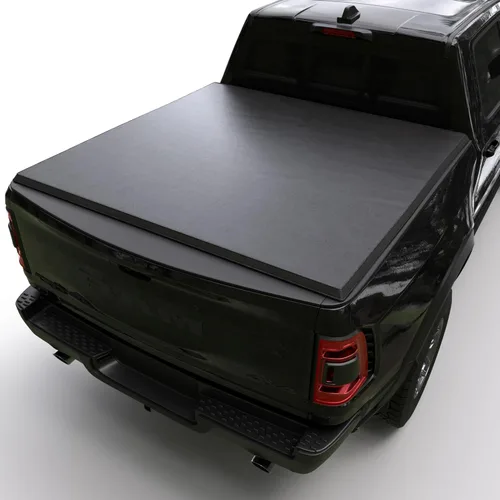 Miniatura 10 de Cubierta rígida de tres pliegues para cama de camioneta compatible con Dodge Ram 1500 y 2500 2009-2026, cama de 5.7 pies sin caja Ram (171.2 cm)