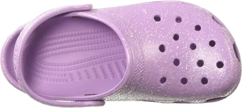 Miniatura 5 de Crocs Zuecos clásicos brillantes unisex para adultos, zapatos metálicos y con purpurina, Metálico