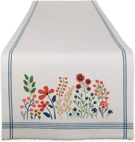 Miniatura 13 de DII Springtime - Colección de mesa a cuadros, camino de mesa, 14 x 108 pulgadas Color Pop Plaid