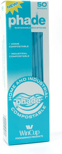 Miniatura 10 de phade Pajitas para beber jumbo ecológicas de 7.75 pulgadas, 3,750 unidades, biodegradables marinos, compostables, envueltas individualmente, paquete