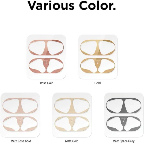 Miniatura 7 de elago – Protector antipolvo para AirPods (chapado en oro de 18 quilates, protege los AirPods de restos de hierro y metal, aspecto lujoso)