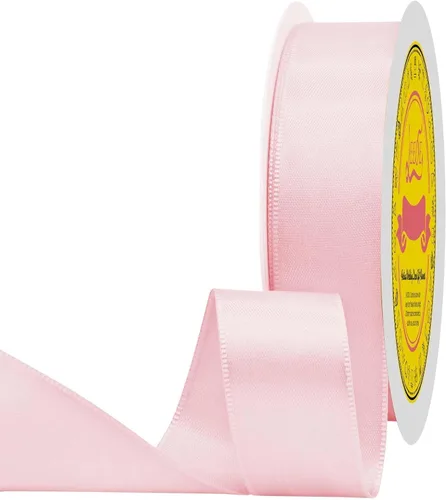 Miniatura 278 de Cinta de satén blanca antigua de doble cara de 1-1/2 pulgadas x 50 yardas, cinta de poliéster para envolver regalos, día de San Valentín, bodas