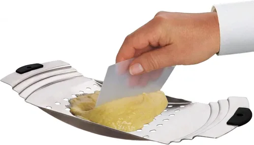 Máquina Premium de Acero Inoxidable para Hacer Spaetzle, Plana para Spaetzle con Raspador de Pastelería, Tradicional Alemana para Hacer Fideos de