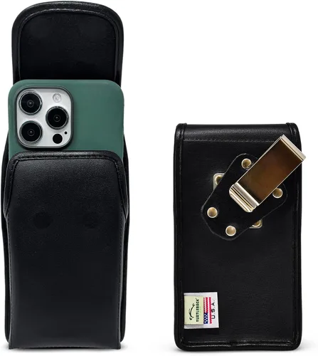 Miniatura 23 de Turtleback Soporte para cinturón para iPhone 16 Pro Max, 15 Pro Max, 14 Pro Max - Mediano. Se adapta con fundas estilo viajero a prueba de golpes