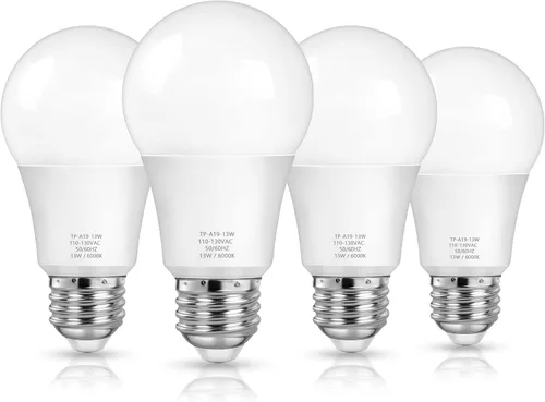 Miniatura 9 de Bombillas LED MAXvolador A19 13 W, equivalente a 100 vatios, luz blanca diurna de 5000 K, 1500 lm, base E26, no regulable, bombillas de luz blanca