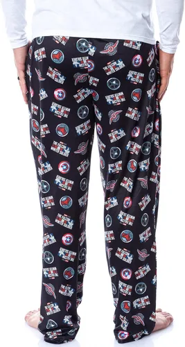 Miniatura 4 de Marvel - Pantalones de pijama con estampado de El Halcón y el Soldado de Invierno para hombre