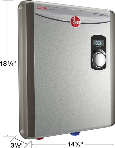 Miniatura 6 de Rheem 3.5kW 120V punto de uso termostático sin tanque calentador de agua eléctrico
