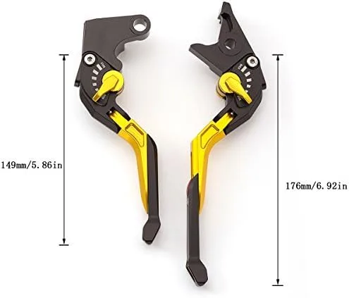 Miniatura 2 de FXCNC Palancas de embrague de freno ajustables extensibles con textura 5D para RC125/125 Dk 14-18,200 Dk/RC200 14-16,390 Dk/RC390 13-18, Bajaj