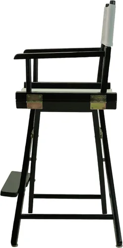 Miniatura 5 de Casual Home - Silla de director de 24.0 in, marco negro, con lienzo gris, altura de mostrador