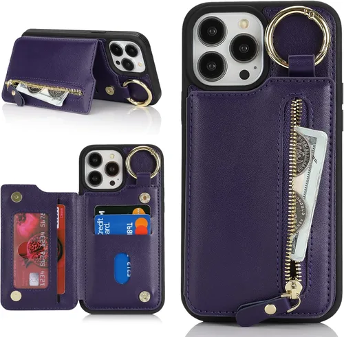 Miniatura 25 de Havaya Funda Cartera para iPhone 13 Pro Max e iPhone 12 Pro Max, Compatible con MagSafe 2 en 1, Desmontable Magnética con Portarjetas, Ranura
