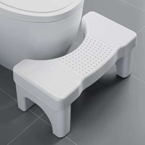 Olla en cuclillas para adultos, taburete de inodoro de 7 pulgadas para adultos, taburete de baño de plástico para hacer caca, paso de asistencia
