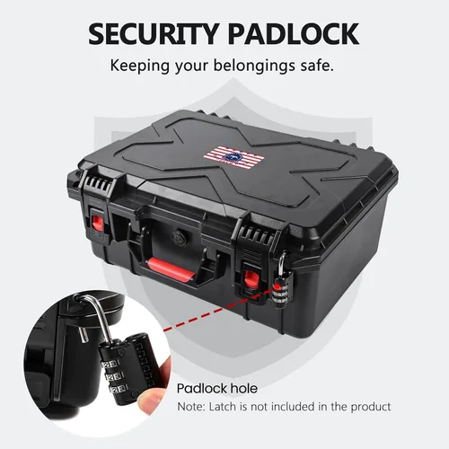 Miniatura 5 de Kinghardcase Estuches para armas de mano, 5 estuches para pistolas y 21 cargadores Estuches para pistolas precortados con múltiples pistolas a