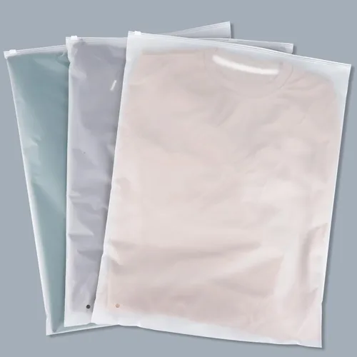 Bolsas de ropa, 100 unidades, 18 x 24 pulgadas, jumbo extra grandes, con cremallera esmerilada de plástico para ropa, poli para embalaje de envío de