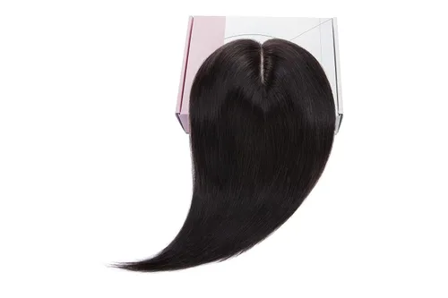Miniatura 156 de Rich Choices Pelucas con topper de cabello para mujeres, cabello humano real 100% Remy, sin flequillo, para mujeres con adelgazamiento en la parte