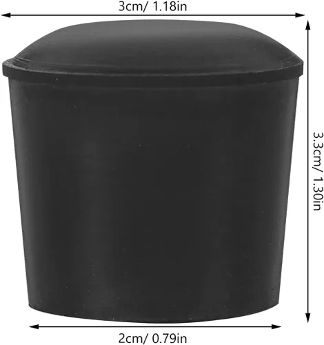 Miniatura 2 de UPKOCH 8 pinzas de goma para salvamanteles, almohadillas de repuesto, almohadillas de cocina, tapas de patas de goma para salvamanteles de metal
