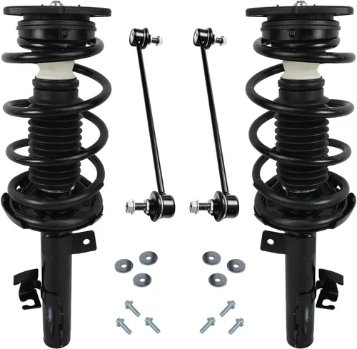 Miniatura 72 de Detroit Axle - Kit de 4 piezas RWD Puntales Delanteros Barras Estabilizadoras para Ford F-150 2021 2022 2023 2024, 2 Puntales con Resorte Helicoidal