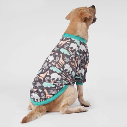 Miniatura 5 de LovinPet Suéter de bulldog francés para perros, ropa ligera de invierno de franela para perro, tela agradable a la piel, estampado de hipopótamos