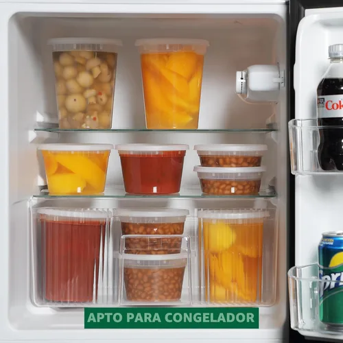 Miniatura 6 de Freshware Contenedores de almacenamiento de alimentos [50 juegos] recipientes de plástico de 25 onzas con tapas, slime, sopa, recipientes