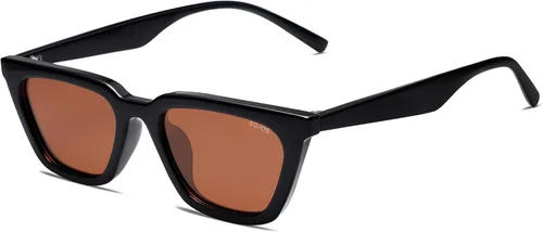 Miniatura 11 de SOJOS Gafas de sol polarizadas cuadradas estrechas estilo ojos de gato para mujeres, retro, modernas, para conducir SJ2169