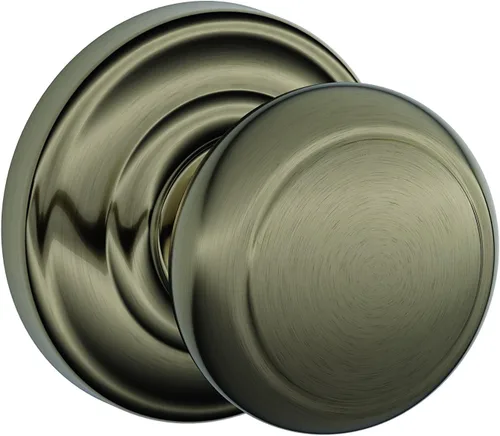 Miniatura 58 de Schlage F10 AND 716 ADD - Pomo Andover con moldura Addison, cerradura de paso para pasillos y armarios, bronce envejecido