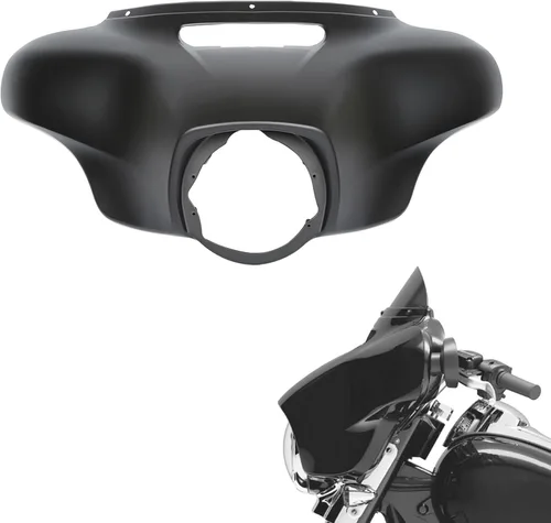 Miniatura 13 de Green-L Carenado exterior de murciélago superior negro vívido con acento de ventilación para Harley Touring Electra Glide Street Glide Ultra Limited
