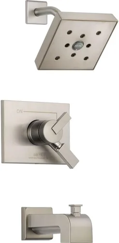 Miniatura 5 de Delta Faucet T14453-CZH2O Vero Monitor Serie 14 - Moldura para bañera y ducha, bronce champán