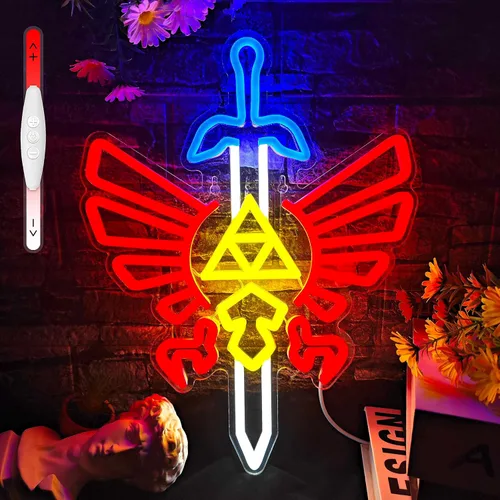 Miniatura 8 de Letrero de Neón con Forma de Estrella, Luz LED de Neón para Juegos para Decoración de Pared de Dormitorio Infantil, Decoración de Sala