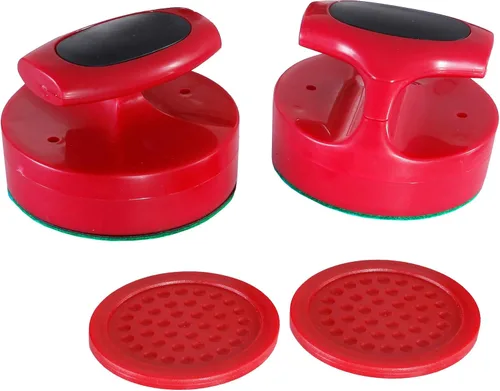 Hathaway Pro-Series - Juego de discos y huelguistas de hockey de aire para sala de juegos familiar, con golpeadores ergonómicos de 4 pulgadas,