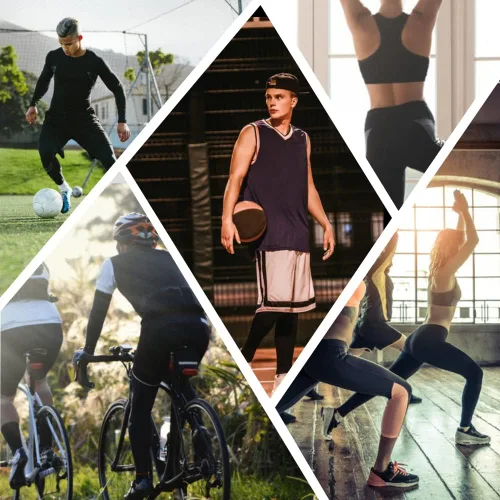 Miniatura 7 de HYCOPROT Pantalones de compresión para hombre, pantalones ajustados atléticos, leggings de capa base para correr, entrenamiento, deportes, yoga