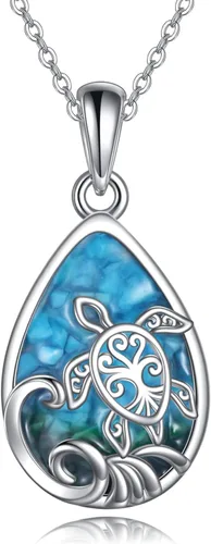 Miniatura 11 de ONEFINITY Collares de delfín de plata de ley 925 con dije de delfín de cristal, joyería del océano, regalos para el día de la madre para mujeres