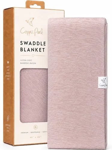 Miniatura 7 de Copper Pearl Swaddle Blankets for Newborns Soft Stretchy Receiving Blankets for Boys and Girls Large 46 x 46 Inch Baby Blankets Lightweight