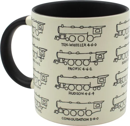 Miniatura 5 de The Unemployed Philosophers Guild Taza de café de locomotora de vapor, perfecta para los amantes de los trenes, viene en una divertida caja