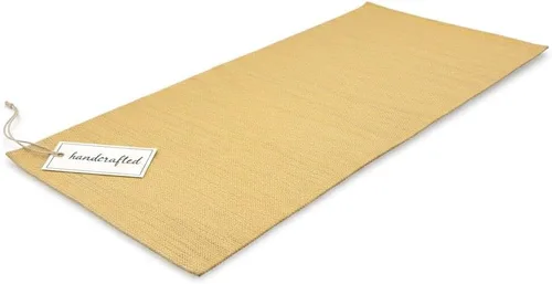 Miniatura 16 de LFH Home - Tapete de yoga de algodón hecho a mano para ejercicio, entrenamiento, fitness, perfecto y de alta calidad, ecológico, tejido de algodón
