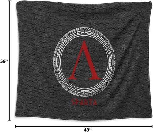 Miniatura 6 de Tapiz con emblema de la ciudad griega antigua, bandera de Polis griega, póster para colgar en la pared, 39.4 x 49.2 in, decoración de pared