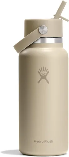 Miniatura 90 de Hydro Flask Botella de agua – Acero inoxidable aislado – Tapa flexible con popote de boca ancha, antiderrames, a prueba de fugas y recargable en 32