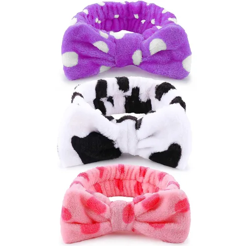 Miniatura 17 de WSYUB - Diademas de spa, diademas de maquillaje, diadema con moño para lavarse la cara, diademas para el cuidado de la piel para mujeres, diademas