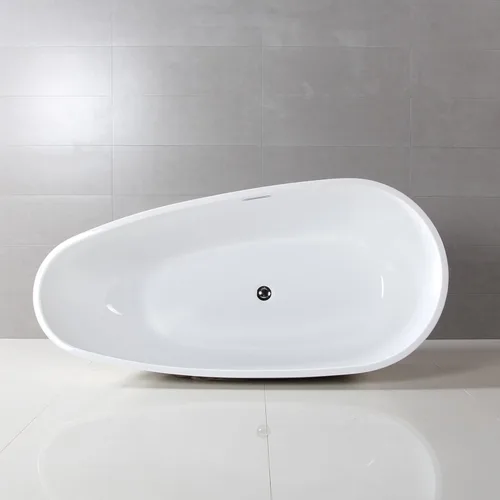 Miniatura 3 de Dowell 074 - Bañera contemporánea de lujo de acrílico de alto grado (63 x 30-3/4 x 22-7/8 pulgadas, negro)