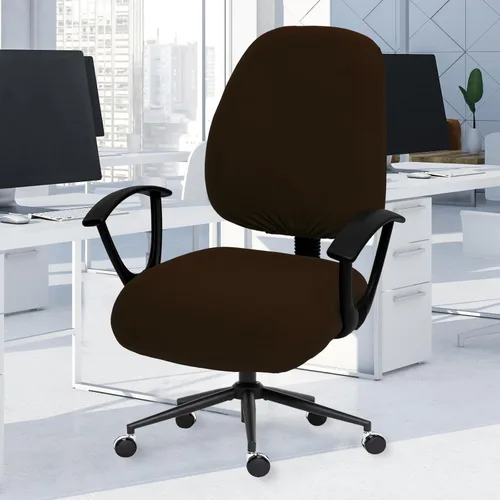 Miniatura 117 de Fundas elásticas para asiento de silla de oficina de escritorio - Funda universal de spandex para silla de computadora - Fundas removibles lavables