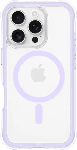 Miniatura 21 de ORNARTO Air Case para iPhone 16 Pro Max Transparente, Compatible con MagSafe, Funda de Protección contra Caídas de Grado Militar con Air-Pink Rosa