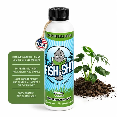Miniatura 2 de Fish Head Farms - Acondicionador de suelo orgánico para mejorar el rendimiento y el sabor. Mejora la eficiencia del fertilizante. Útil tanto