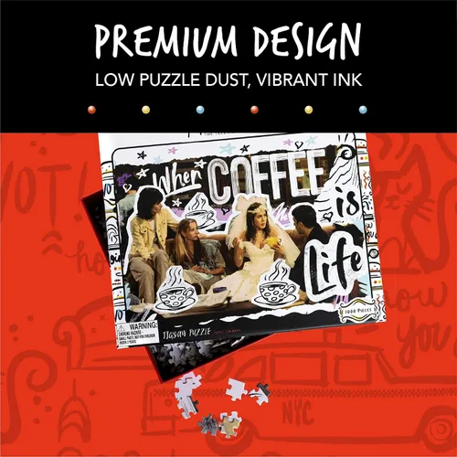 Miniatura 3 de Paladone Friends Coffee is Life - Rompecabezas de 1000 piezas, producto
