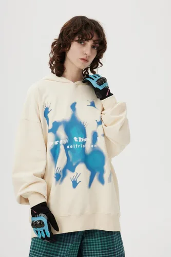 Miniatura 2 de Aelfric Eden Sudadera con capucha de gran tamaño para hombre, con estampado de ropa de calle, casual, sudadera con capucha Y2K