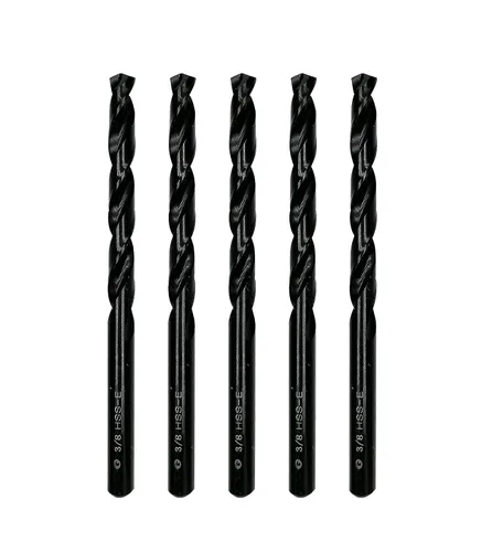 Miniatura 34 de Brocas helicoidales HSS M35 de 13/64 pulgadas, acero de alta velocidad, paquete de 10, adecuadas para aceros, hierro fundido, acero inoxidable